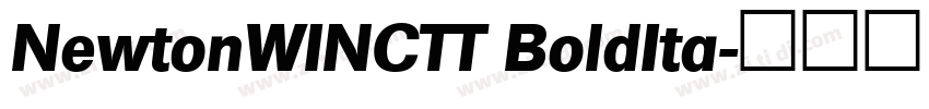 NewtonWINCTT BoldIta字体转换